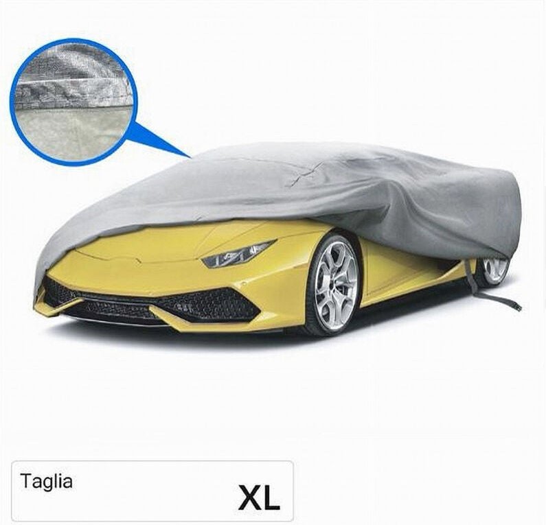 Trade Shop Traesio - Trade Shop - Autoabdeckung, wasserdicht, schützt vor Sonne, Regen, Schnee und Schmutz, Größe xl, co...