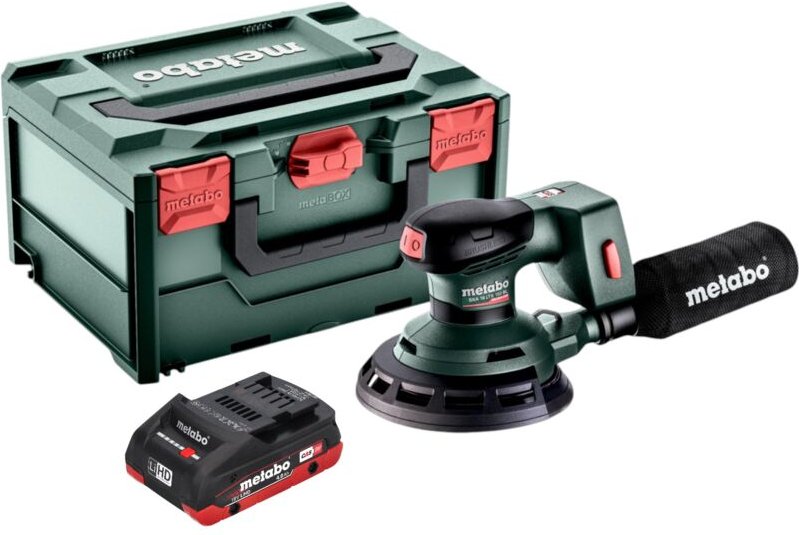 Metabo SXA 18 LTX 150 BL Akku Exzenterschleifer 18 V 150 mm Brushless + 1x LiHD Akku 4,0 Ah + metaBOX - ohne Ladegerät