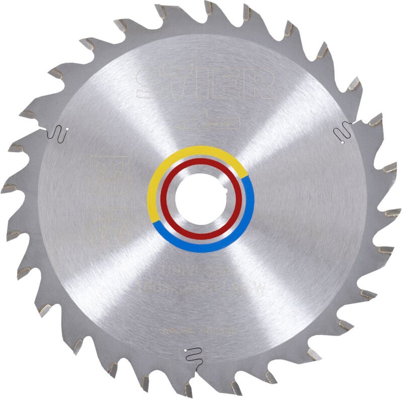 Profi Kreissägeblatt Universal, 160mm, 28 Zähne, Schnittbreite 2,2mm, für alle Holzarten - Stier