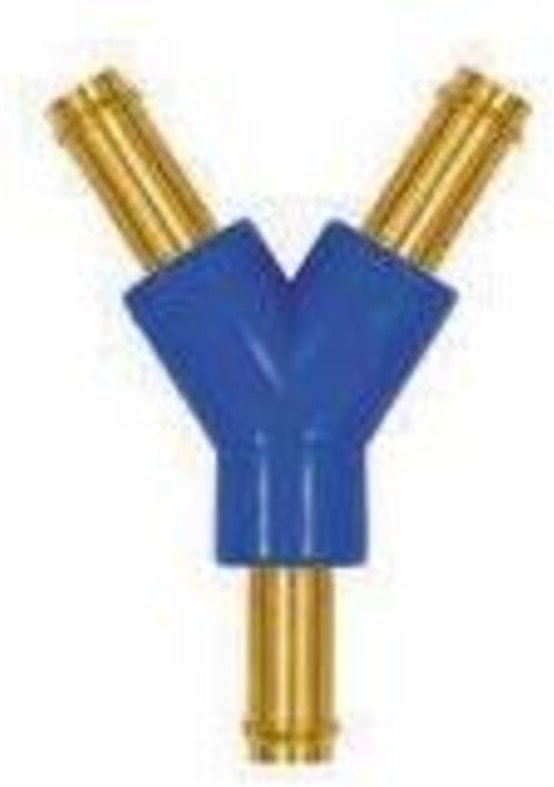 Y-Schlauchverbindungsstutzen, für Schlauch lw 4, Messing und pom - Riegler