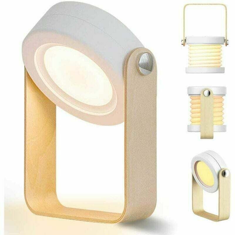 Thumbnail - Lablanc - Dimmbare Touch-Nachttischlampe, LED-Nachttischlampe, Nachtlicht, Laterne, Vintage-Nachttischlampe, 3 Helligkei...