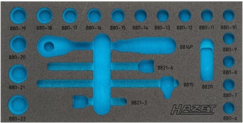 2K-Weichschaum-Einlage 163-353L - Hazet