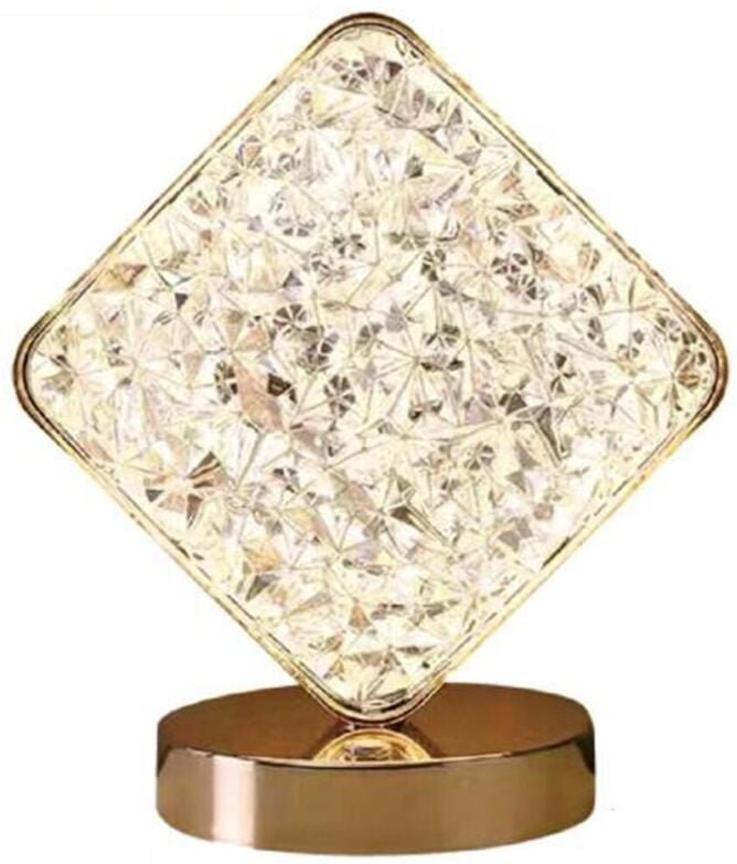 Wiederaufladbareled-Tischlampecrystalatmosphere3wdiamondtouchrhombus