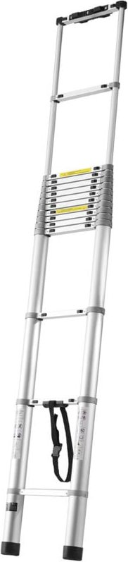 Thumbnail - Teleskopleiter, 20,3 Fuß, Aluminium, leicht, 188 kg Tragkraft, Einzug mit mehreren Knöpfen, rutschfeste Füße, tragbar fü...