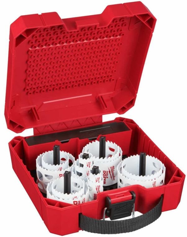 Milwaukee - Schachtel mit 17 Lochsägen 4/6 Bi-Metall-Lochdozer