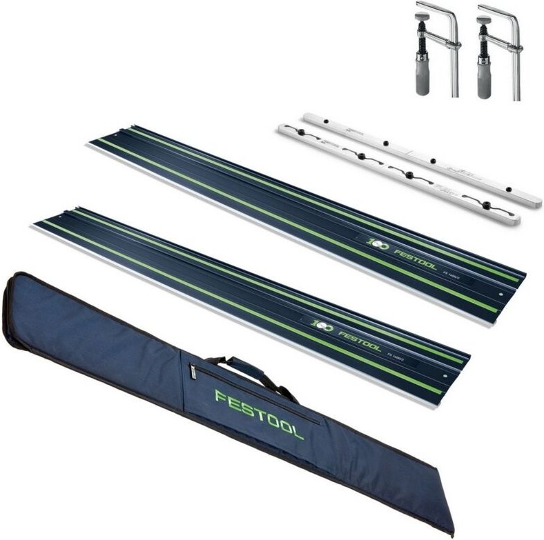 Festool 2x Führungsschiene FS1400/2 BL 100Y + Tasche FS-BAG + FSV/2 + FSZ 120 2X