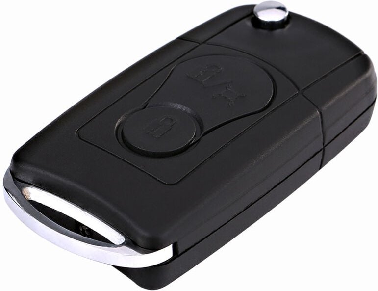 Eosnow - Flip Folding Remote 2 Tasten Auto Schlüsselanhänger Shell Case für Ssangyong Actyon Kyron Rexton