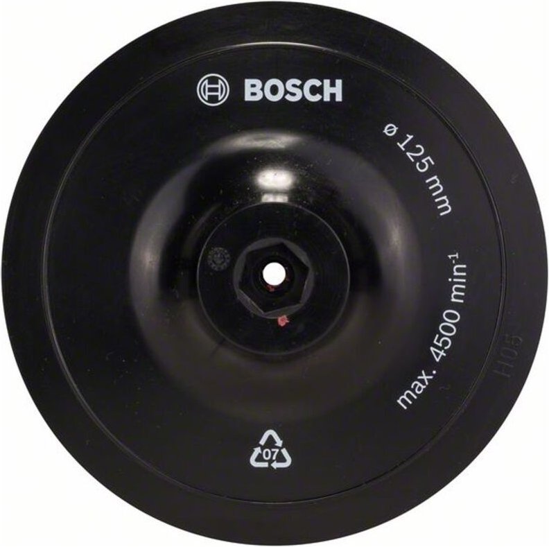Pro Stützteller 125 x 8 mm, Klettverschluss - Bosch