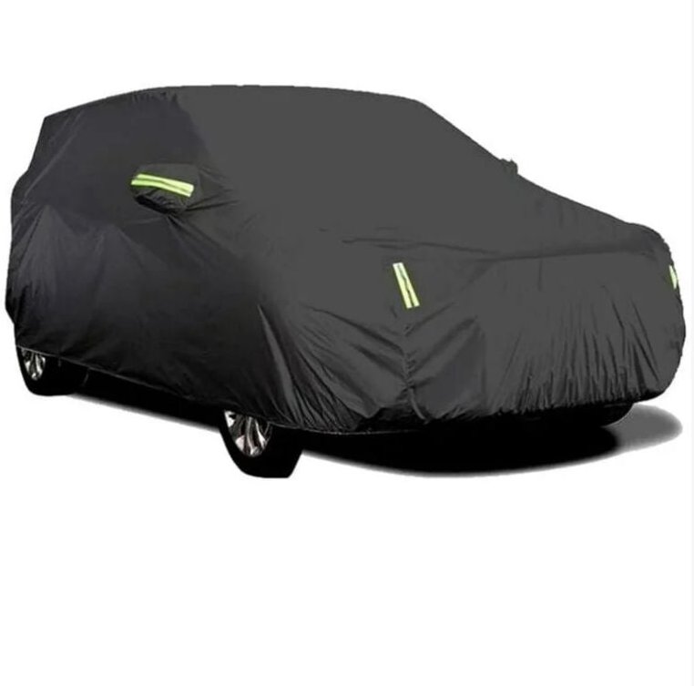 Autoabdeckung für den Außenbereich, atmungsaktiv, UV-beständig, staubdicht und schneefest, mit fester Schnalle, reflekti...