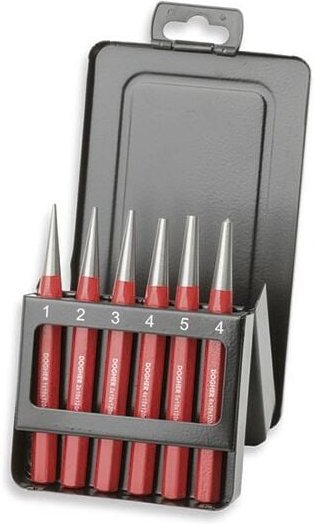 Set mit 6 konischen Stanzen und Granat Dogher 746-002