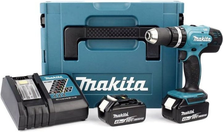 18V LXT Schlagbohrmaschine (2x4,0 Ah) in MAKPAC - MAKITA DHP453RMJ