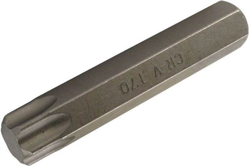 Bit Länge 80 mm Antrieb Außensechskant 14 mm T-Profil (für Torx) T70
