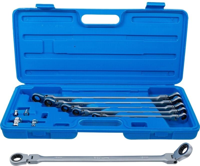 Doppel-Ratschen-Gelenkschlüssel-Satz sw 8 - 19 mm 10-tlg.