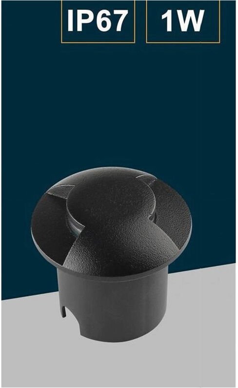 Trade Shop Traesio - Trade Shop - faretto calpestabile led 1W 2 fasci lampada segnapassi für external IP67 322 -