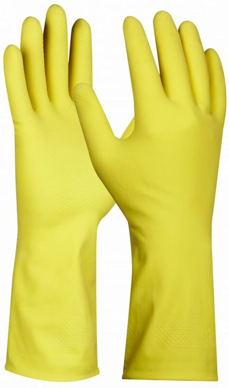 Handschuh Latex Haushalt Größe l, 2 Paar Latexhandschuh Gummihandschuh - Gebol