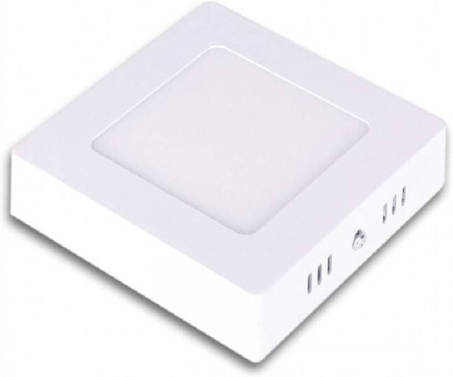 Trade Shop Traesio - Trade Shop - led 6W quadratische pvc Square pvc Light Cold Natural Paneel P120 -