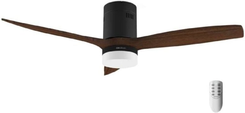 Energysilence Aero 5600 klassischer schwarzer Deckenventilator. 40 w, Gleichstrommotor, Durchmesser 132 cm, 3 Flügel, 18...