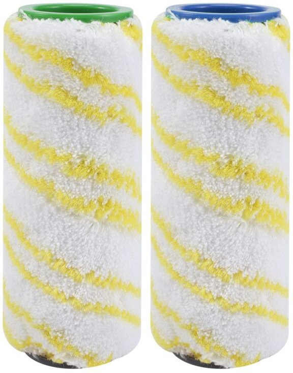 4-teiliges Rollenset für FC5 FC7 FC3 FC3D Cleaner 2 Gelb