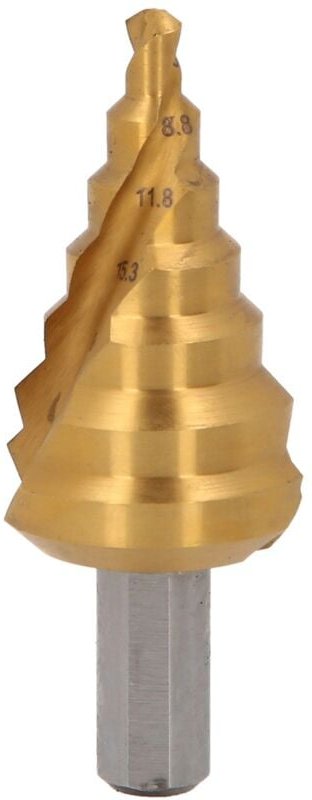 Thumbnail - Ks Tools HSS-TiN Stufenbohrer,Ø 5-28mm, 7 Stufen - 330.2356