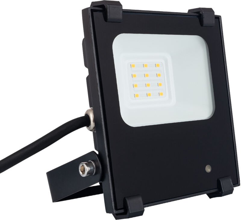 LED- Fluter 10W 140 lm/W IP65 HE PRO Dimmbar mit Radar Bewegungsmelder 3000K Warmweiß