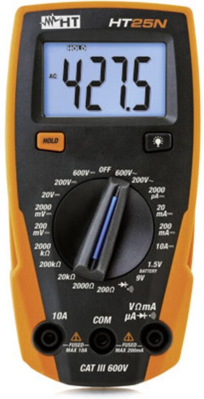 Ht Italia - ht Instruments HT25N Hand-Multimeter digital cat iii 600 v Anzeige (Counts): 2000