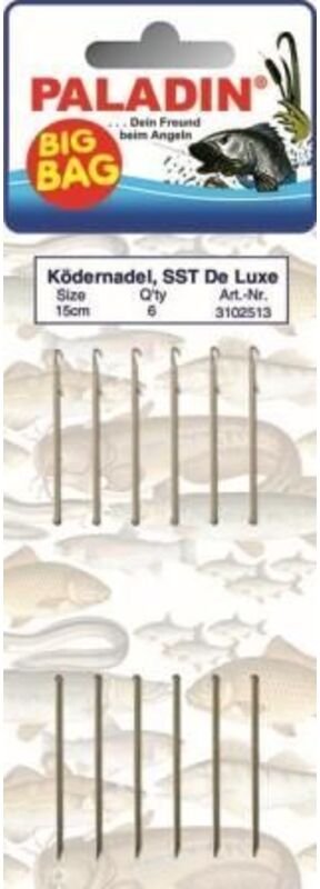 Paladin Ködernadel SST De Luxe 15 cm/6Stück Wurmnadel