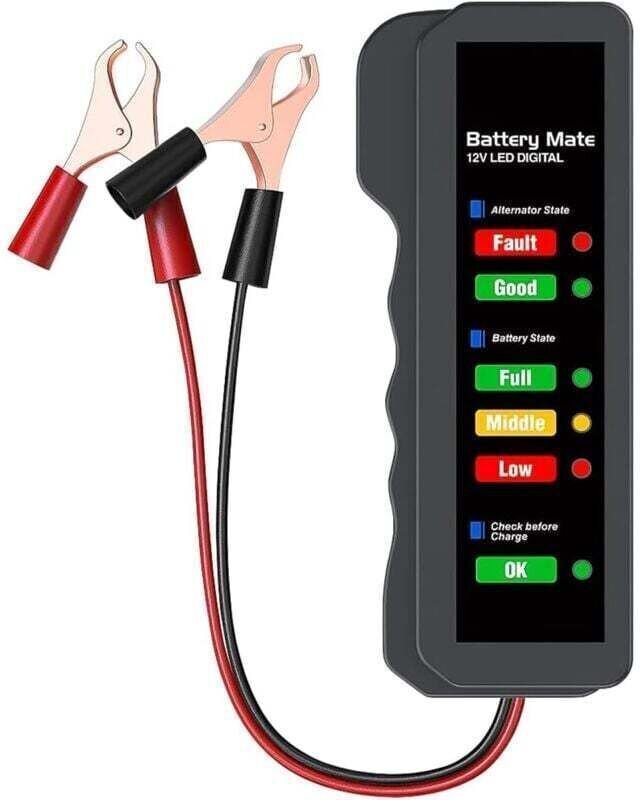 12-V-Autobatterietester, Lichtmaschinentester, Batterieprüfer, Analysator zur Überprüfung der Lichtmaschine und des Batt...