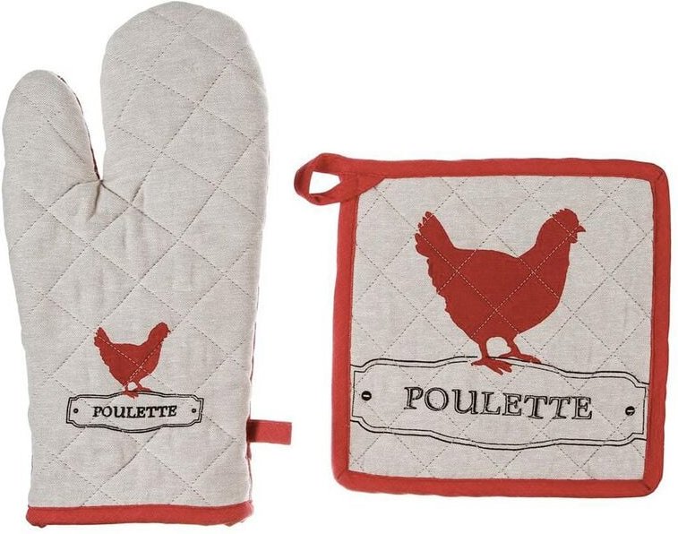 Handschuh und Griff Huhn - Baumwolle Atmosphera créateur d'intérieur