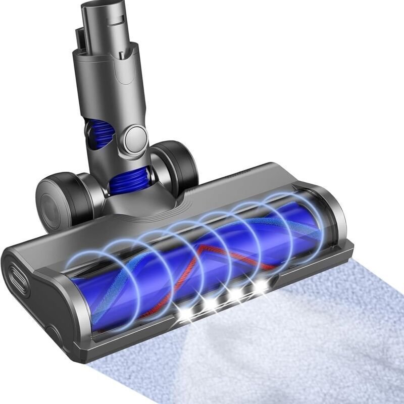 Vtizikl Tête de rechange pour aspirateur sans fil Dyson V6, DC58, DC59, DC61, DC62, DC74, turbine en forme de V avec pha...