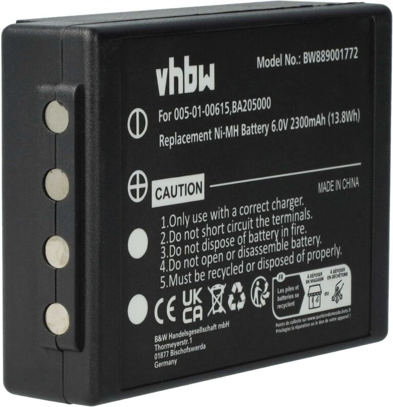 Vhbw - Akku kompatibel mit Putzmeister Linus 6, Technos Industrie-Funkfernsteuerung Fernbedienung (2300 mAh, 6 v, NiMH) ...