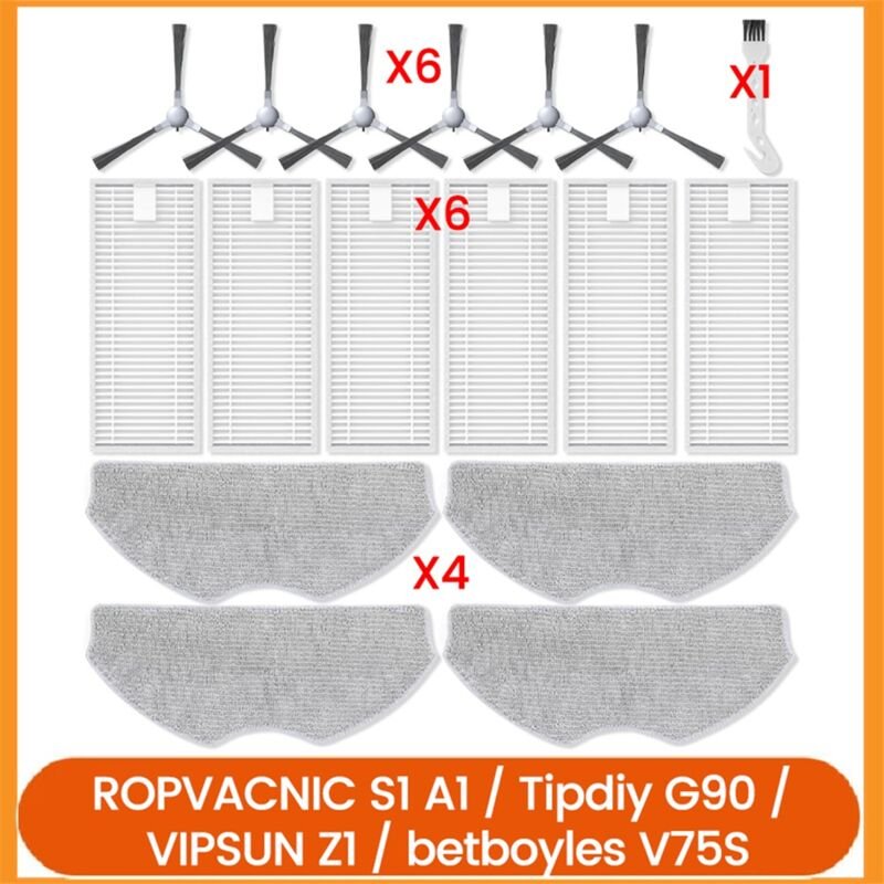 Filter Bürsten Mopp Pads für ropvacnic S1 A1 Tipdiy G90