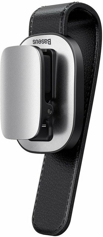 Baseus Platin Fahrzeug Brillen clip Nabenklemmung silber (ACYJN-B0S)