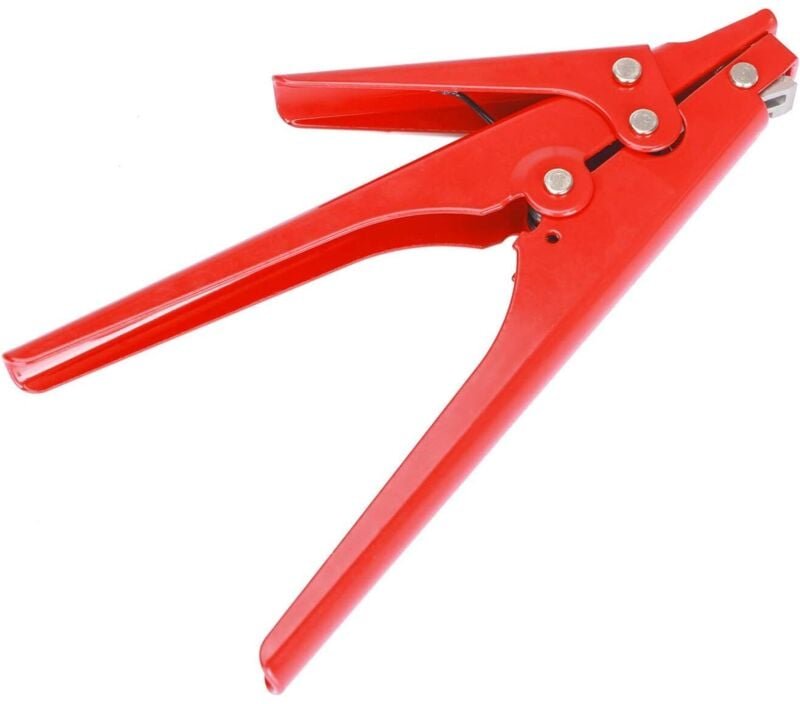 HS-519 Selbstsichernde Kabelbinder-Klemm- und Schneidzange – Ganzmetall – Für Verbindungselemente bis zu 0,9 cm Breite -...