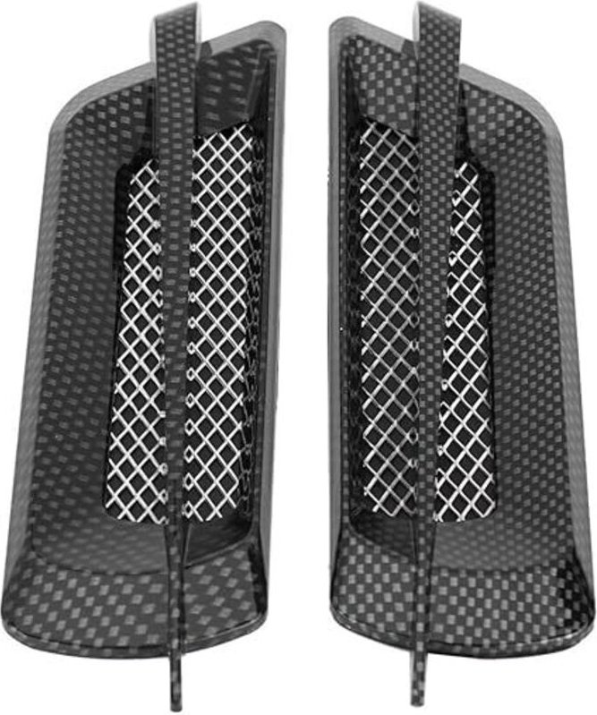 Ahlsen - Auto-Entlüftungs-Aufkleberkappe, 2 Stück, universeller Auto-Seitenluftstrom, Lufteinlassgitter, Lüftungsgitter,...