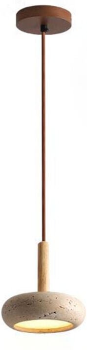 Gelbe Marmor Pendelleuchten Esstisch Kronleuchter Japanischer Stil Wabi-Sabi Travertin Deckenpendellampe Nordische Nacht...