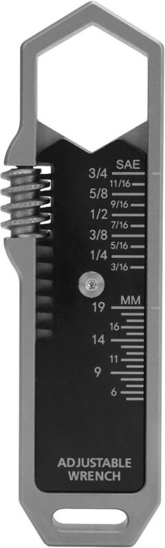 EDC-Schraubenschlüssel mit Fingerverstellmechanismus, Edelstahl-Schraubenschlüssel, tragbar und kompakt, abnehmbarer Tas...