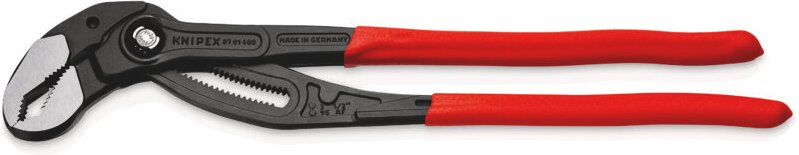 Knipex - Cobra xl Rohr- und Wasserpumpenzange mit Kunststoff überzogen grau atramentiert 400 mm