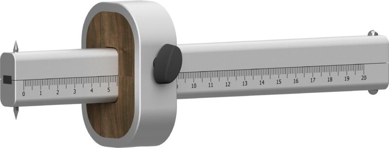 Alu-Line Streichmaß 2 Anreißstäbe aus Alu mit Maßskala Messwerkzeug - Ulmia