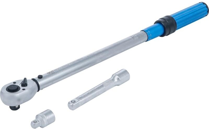 BGS 2837 Drehmomentschlüssel-Satz, mit Adapter + V erlängerung, Abtrieb Außenvierkant 12,5 mm (1/2"),