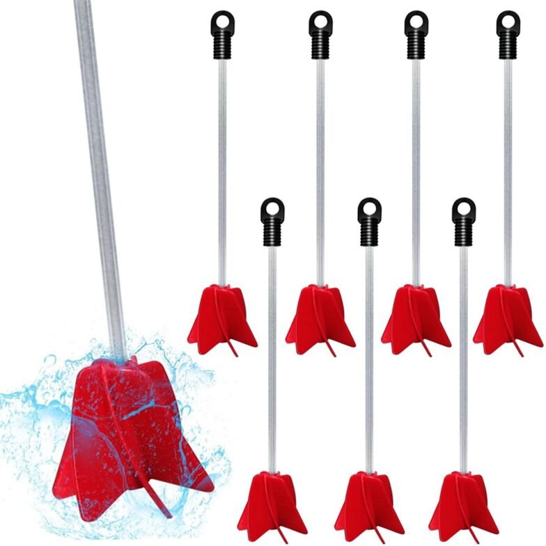 14 StüCk 12 FarbrüHrer für Bohrer, Wiederverwendbarer Bohrmischeraufsatz, Harzmischer, Helix-Bohrer, Farbmischer