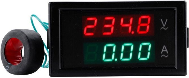 Fitags - Digital Voltmeter Amperemeter ac 80-300V 0-100A Spannung Strom Meter Volt Amp Anzeige Voltmeter Stromstärke Mul...
