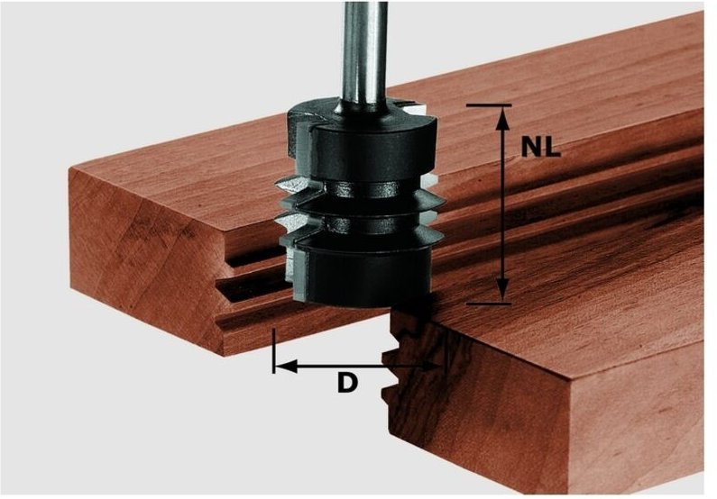 Hw S8 D34/NL32 Verleimfräser 34 x 32 x 62 x 8 mm ( 491034 ) für Oberfräse of 900, of 1000, of 1010, of 1010 r, of 1400, ...