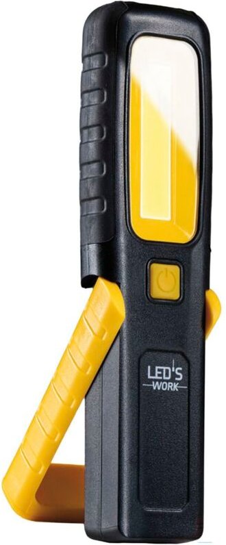 LED's Work 700330 LED Arbeitsleuchte, Werkstattlampe Taschenlampe Magnetfuß, 360° Haken, ABS Gummi, 6500K, 3W, 300 Lumen...