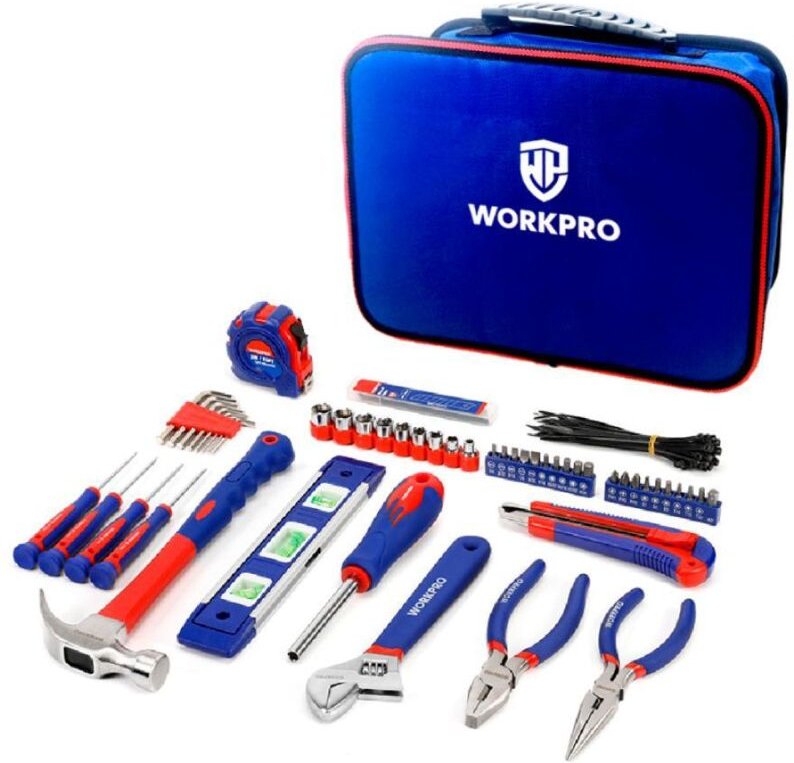 Werkzeugsatz Workpro 100 Teile Silber Stahl hochwertig