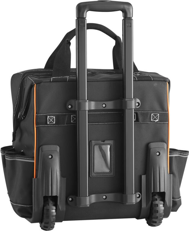 Mophorn Werkzeugtasche mit Rollen, 110 lbs Kapazität, 25 Taschen, robuster Organizer mit Teleskopgriff und stabiler Basi...