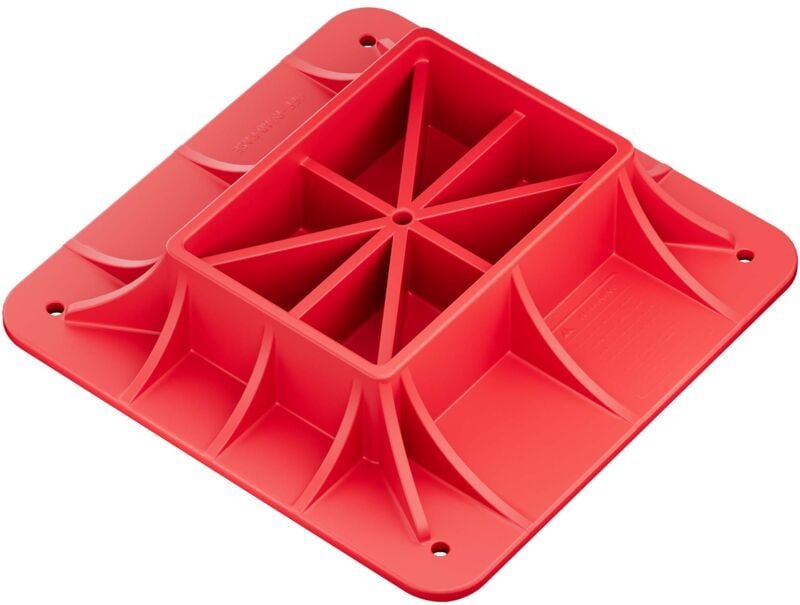 Wiltec Farm Jack Offroad Basis, Wagenheber Stützplatte 27,8 x 27,8 x 7 cm, Farm Jack Zubehör Kunststoff, kompatibel mit ...