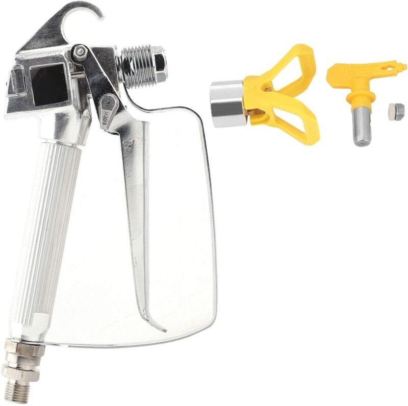 Airless-Farbspritzpistole – Hochdruck, Sprühhalter und Düse im Lieferumfang enthalten