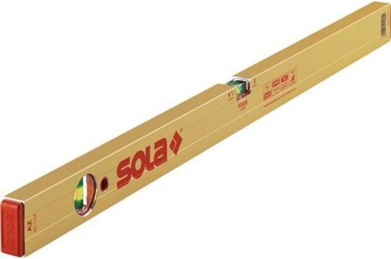 Wasserwaage az 200cm Alu.gold 0,5 mm/m Sola