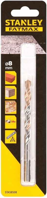 Steinbohrer mit 3-seitigem Schaft 8x120mm STY-STA58508-QZ