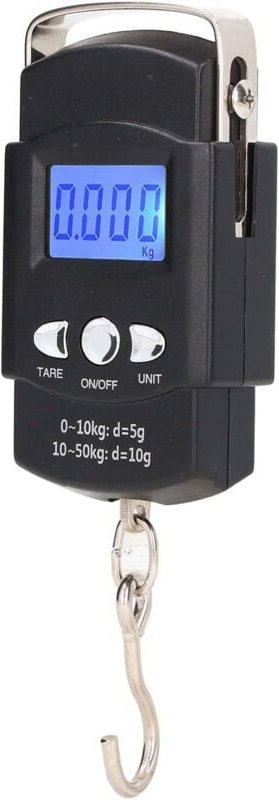 Lntyq - Balance électronique à Crochet, Balance de Pêche à Suspendre Numérique lcd 50 Kg, avec Ruban à Mesurer Dissimulé...
